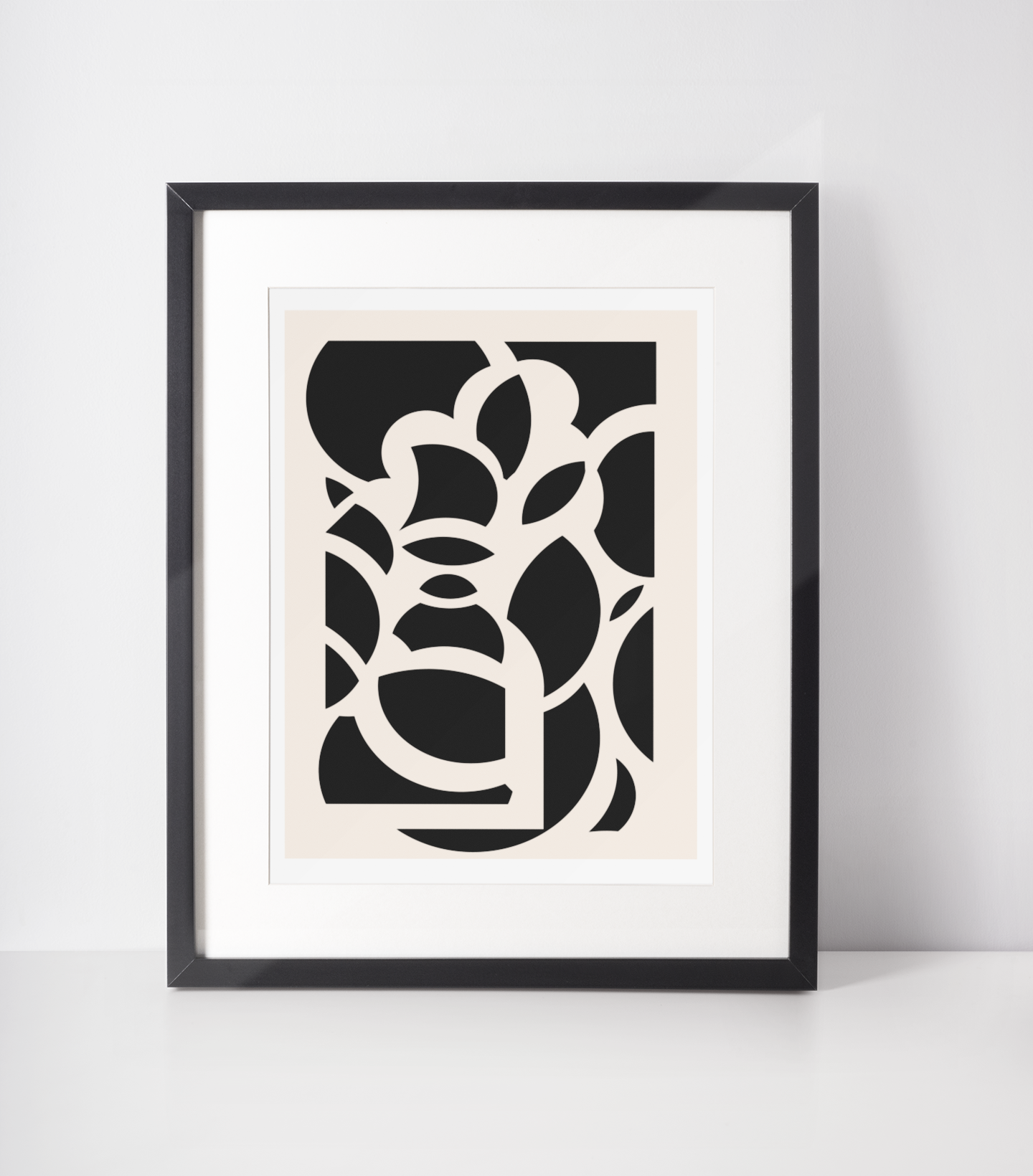 Modern Abstract Ciclres Wall Art Print