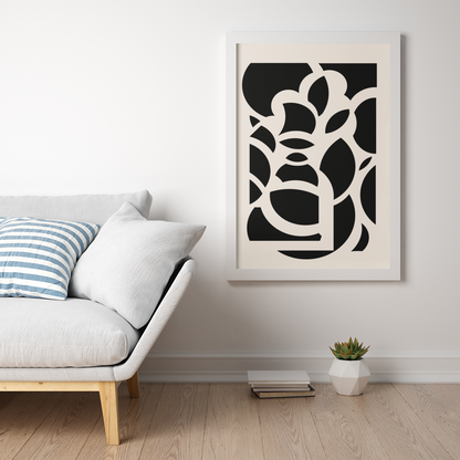 Modern Abstract Ciclres Wall Art Print