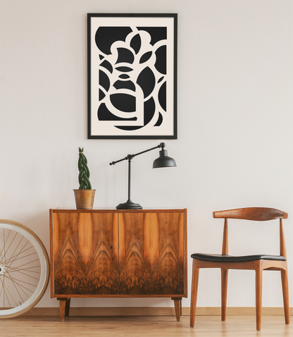 Modern Abstract Ciclres Wall Art Print