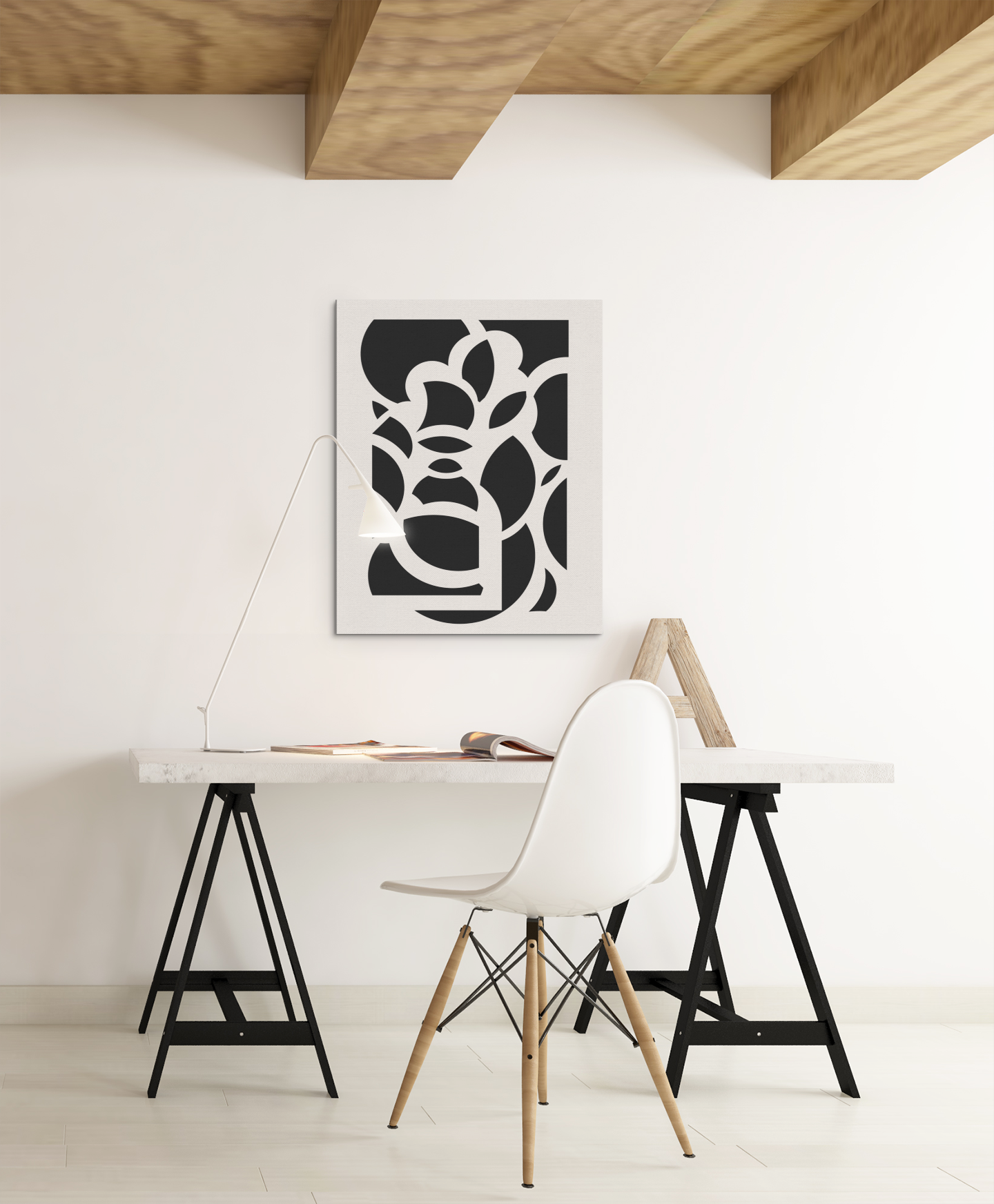 Modern Abstract Ciclres Wall Art Print