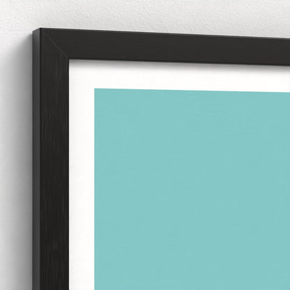 Scandi Sea Framed Print