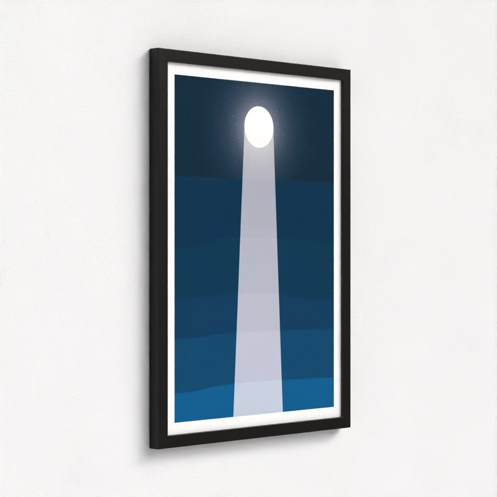Moonlit Sea Framed Print