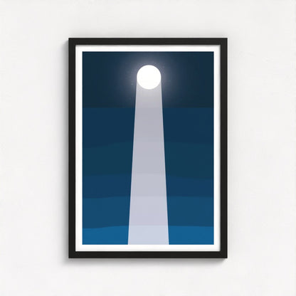 Moonlit Sea Framed Print