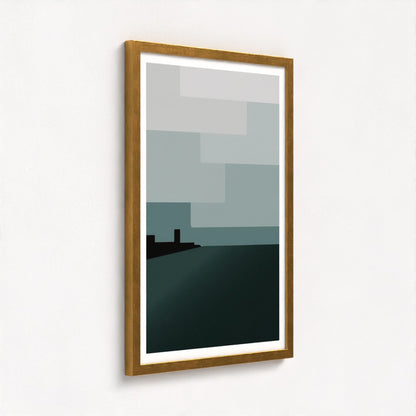 Winter Sky Antique Framed Print