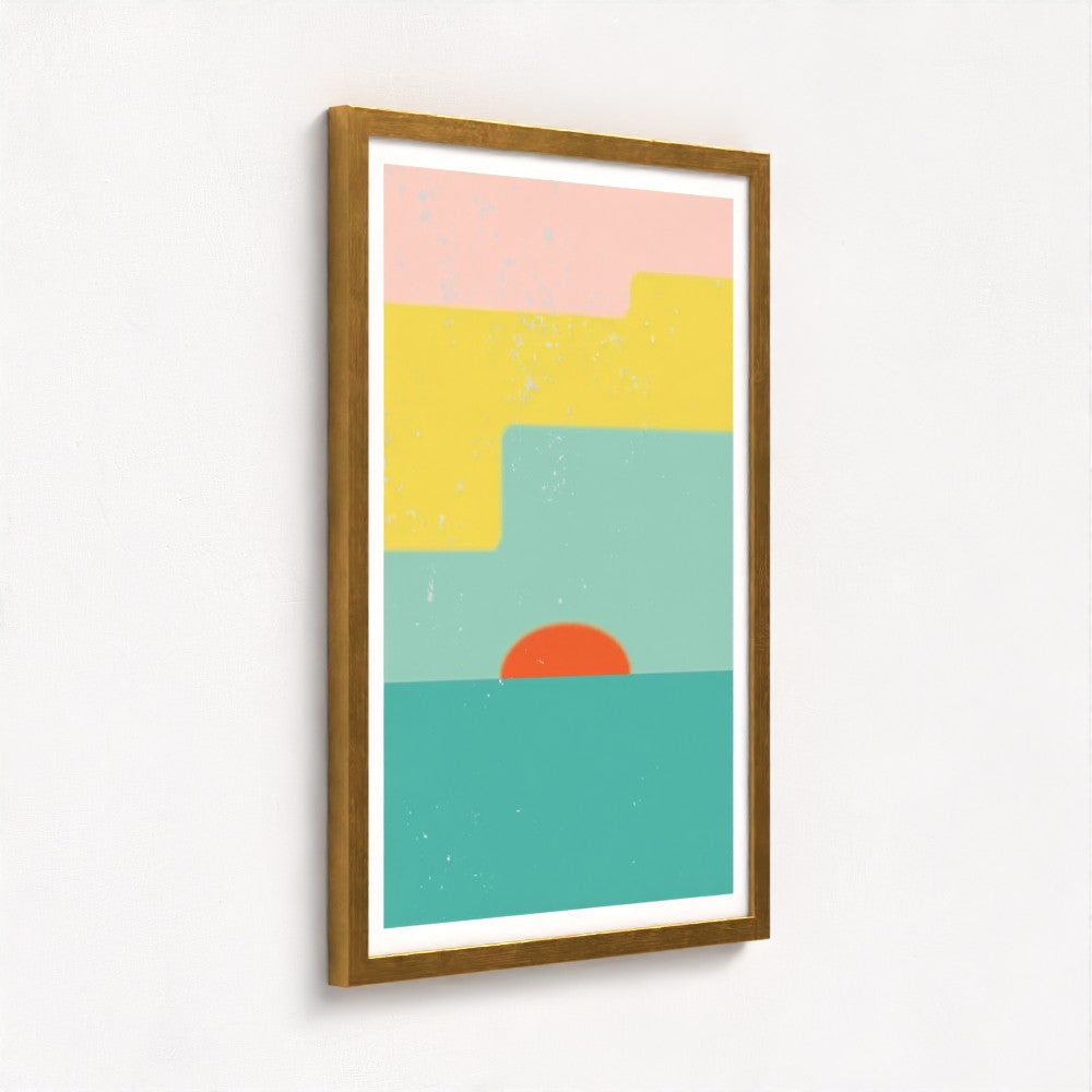 Springtide Sky Antique Framed Print