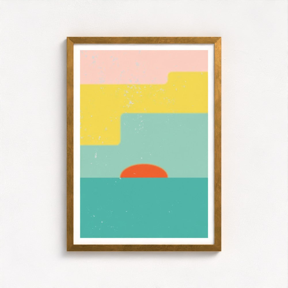 Springtide Sky Antique Framed Print