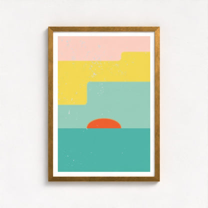 Springtide Sky Antique Framed Print