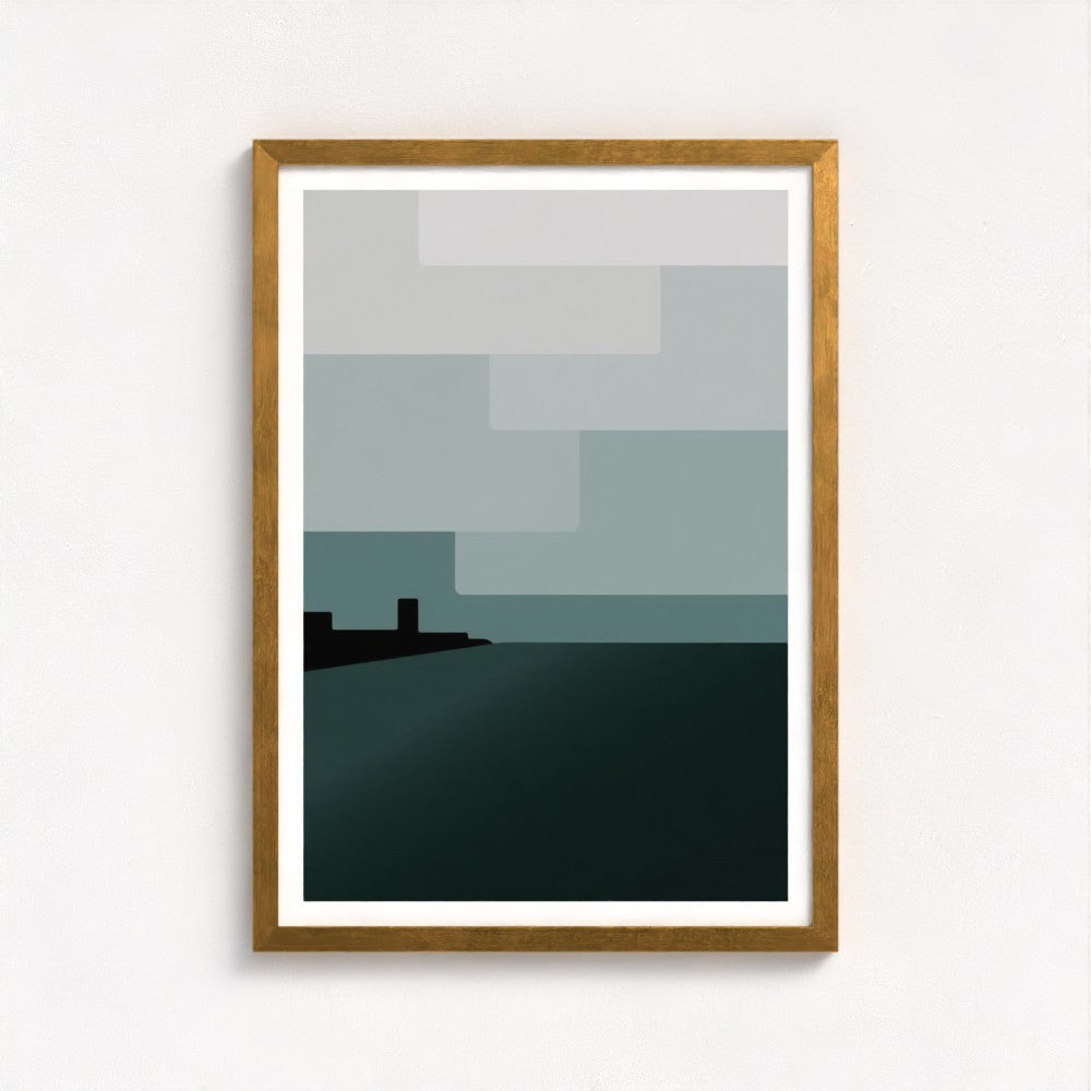 Winter Sky Antique Framed Print