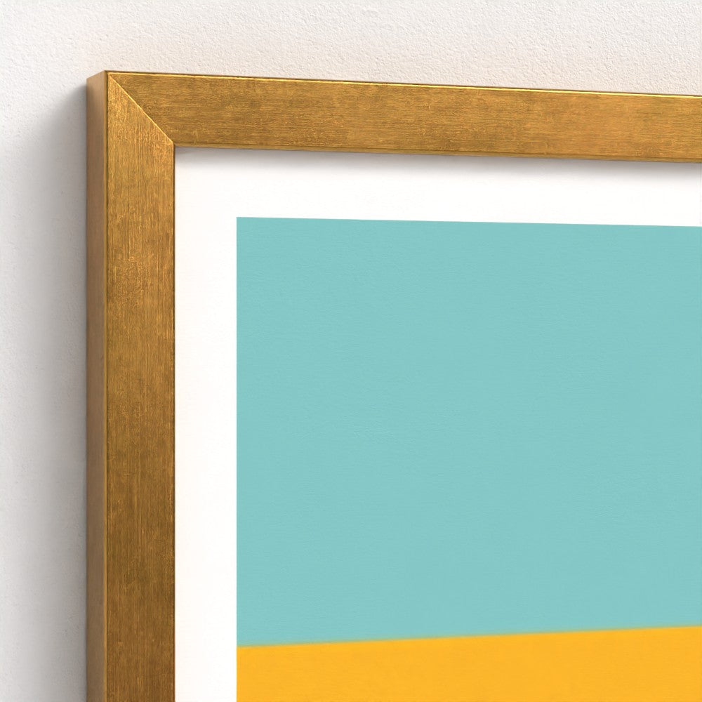 Scandi Sea Antique Framed Print
