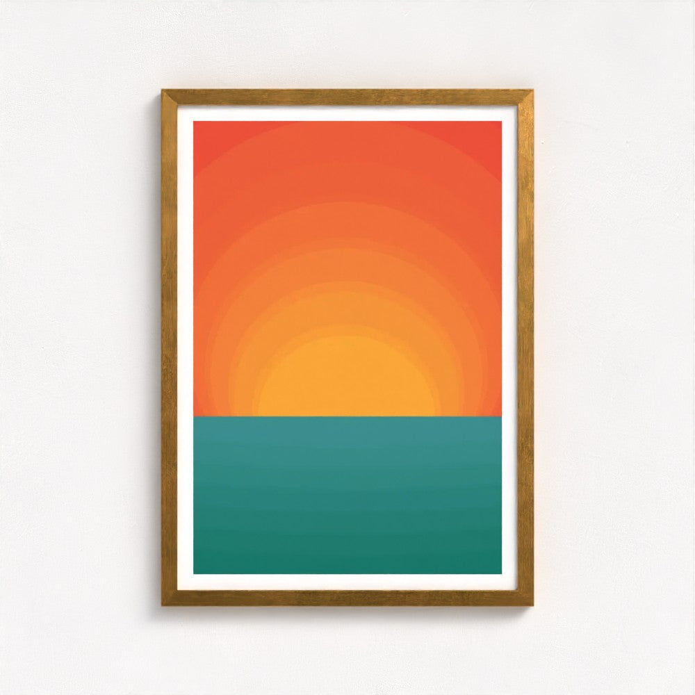 Margate Sunsets Antique Framed Print