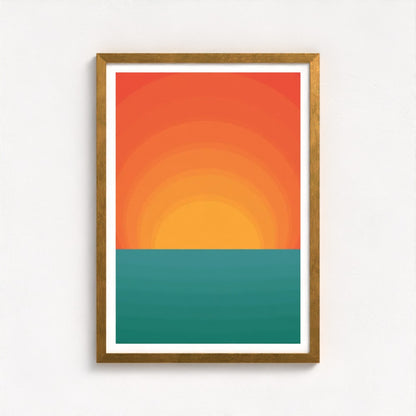 Margate Sunsets Antique Framed Print