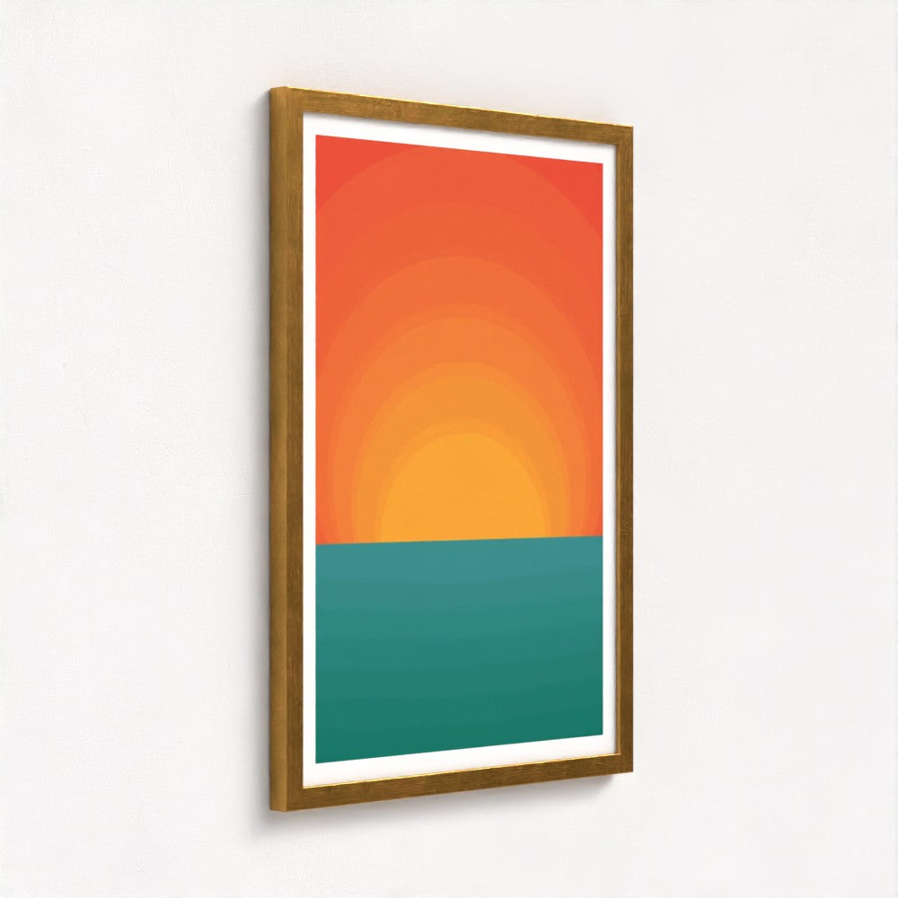 Margate Sunsets Antique Framed Print