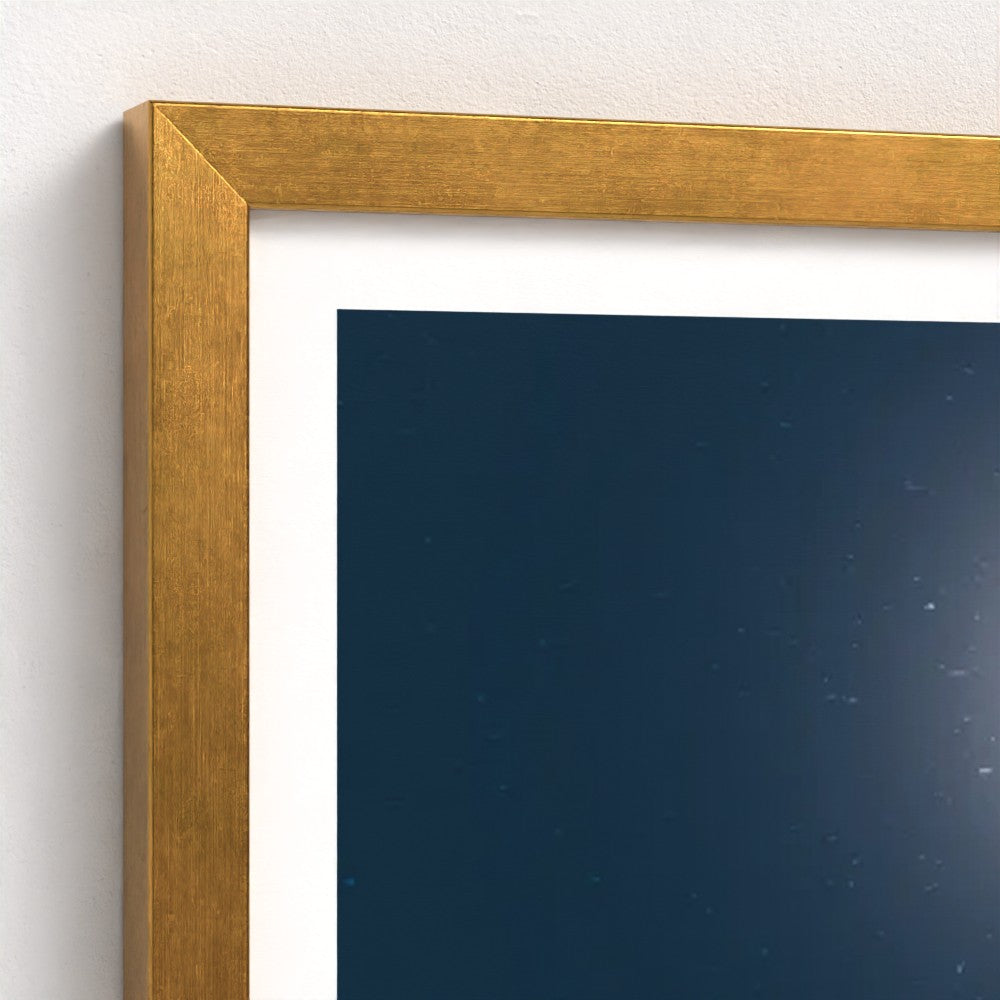 Moonlit Sea Antique Framed Print