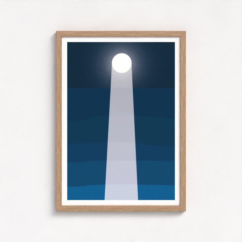 Moonlit Sea Framed Print