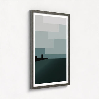 Winter Sky Antique Framed Print