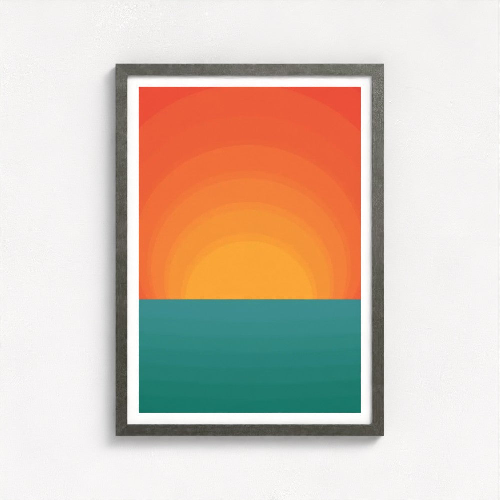 Margate Sunsets Antique Framed Print