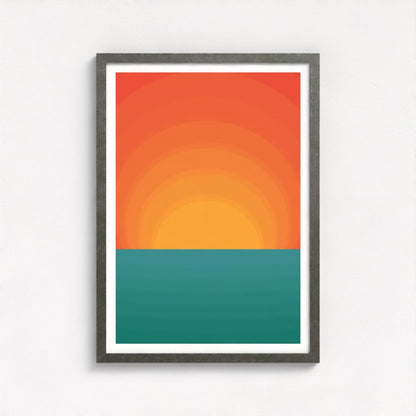 Margate Sunsets Antique Framed Print