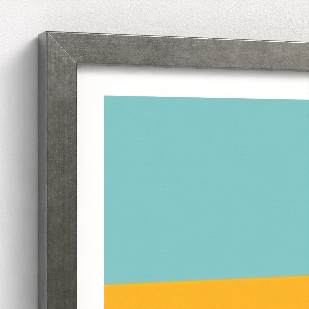 Scandi Sea Antique Framed Print