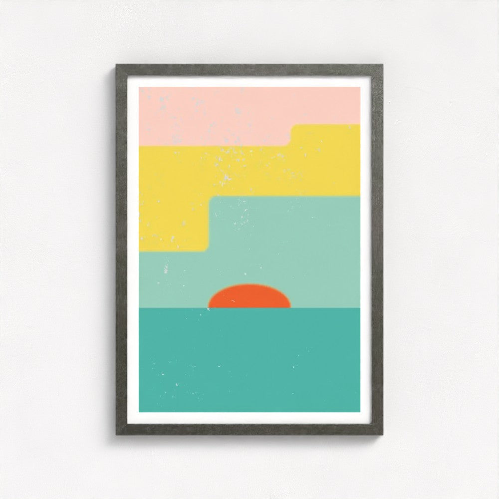 Springtide Sky Antique Framed Print