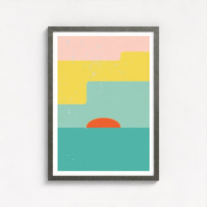 Springtide Sky Antique Framed Print
