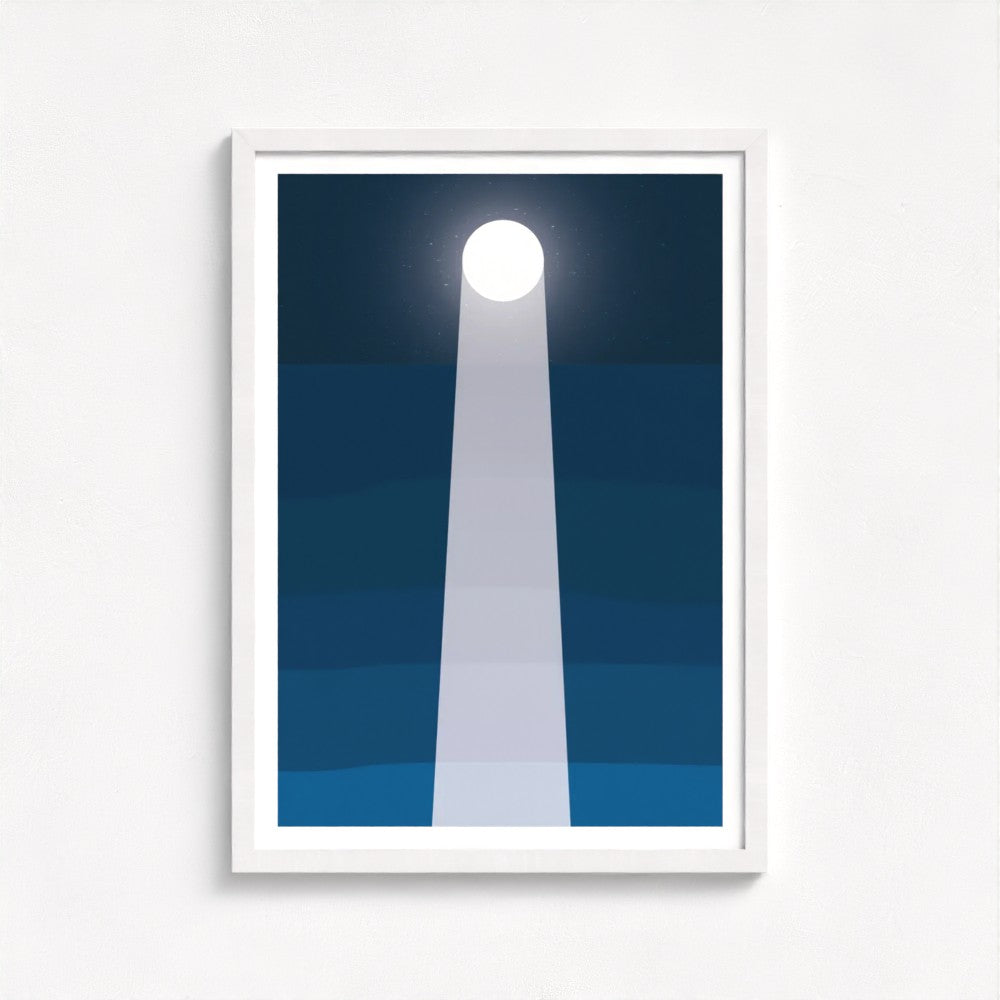 Moonlit Sea Framed Print