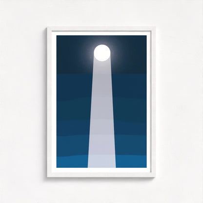 Moonlit Sea Framed Print