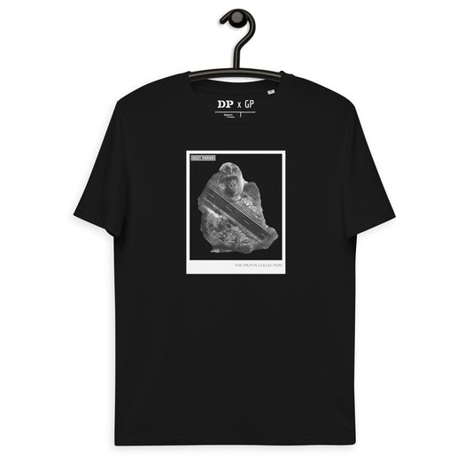 Gorilla deforestation black organic cotton t-shirt