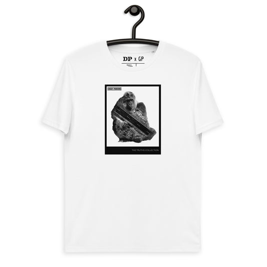 Gorilla deforestation white organic cotton t-shirt